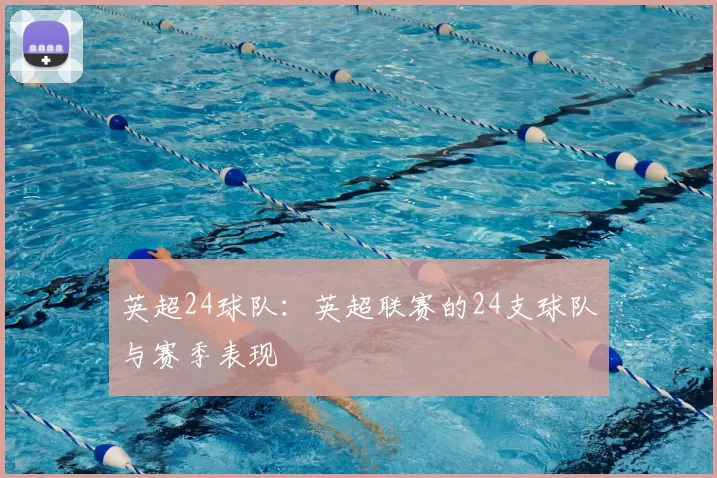 英超24球队：英超联赛的24支球队与赛季表现