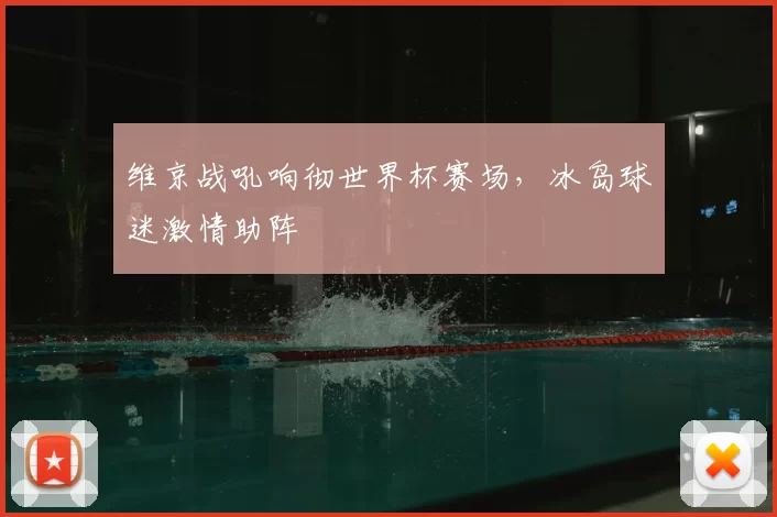 维京战吼响彻世界杯赛场,冰岛球迷激情助阵